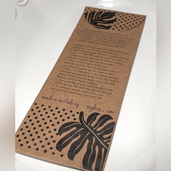 SO GLOSS Pink Stipe Nail Wraps Heat Activated Made in Buffalo NY 5 Star Reviews - Picture 6 of 9